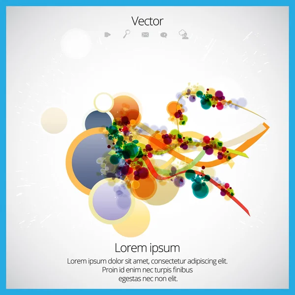 Elementos abstractos de diseño vectorial . — Vector de stock