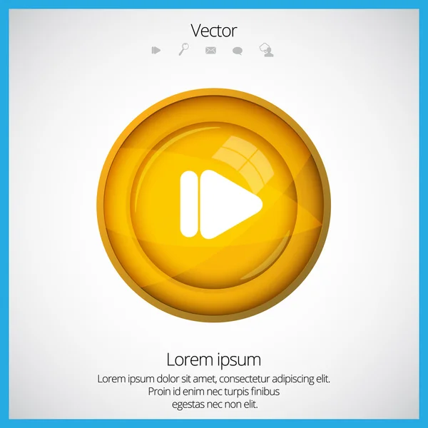 Spelen Icoon — Stockvector