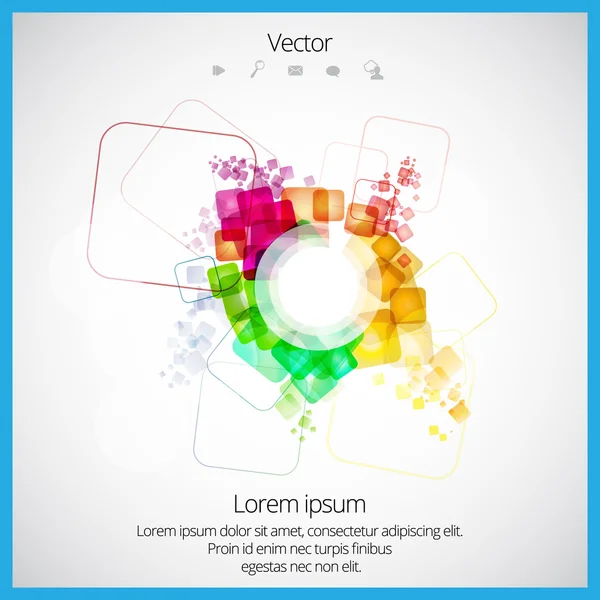 Streszczenie kontekstu geometrycznego — Wektor stockowy