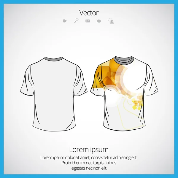 Modèle de T-shirt — Image vectorielle