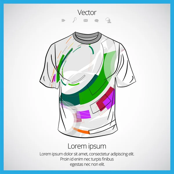 Modelo de t-shirt — Vetor de Stock