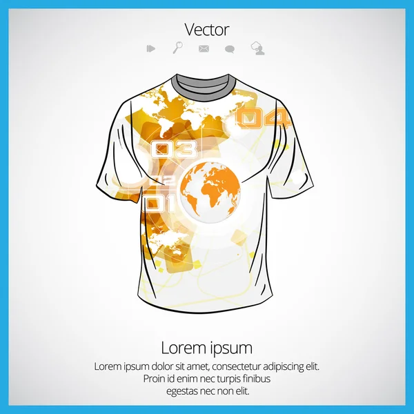 Plantilla camiseta — Vector de stock