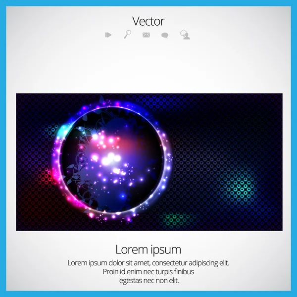 Concepto de diseño vectorial colorido — Vector de stock