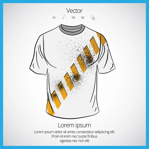 Camisa de hombre plantilla — Vector de stock