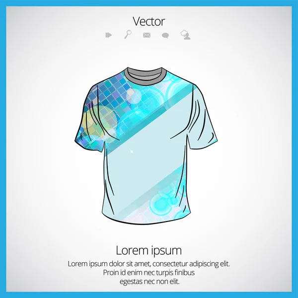 Desain t-shirt pria - Stok Vektor