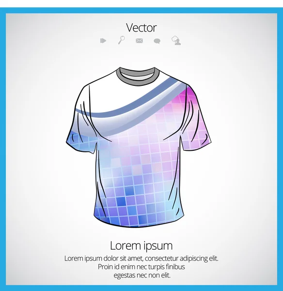 Men's shirt template — Stock Vector