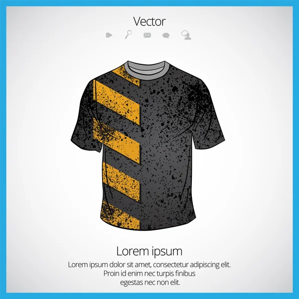 T-shirt homme design — Image vectorielle