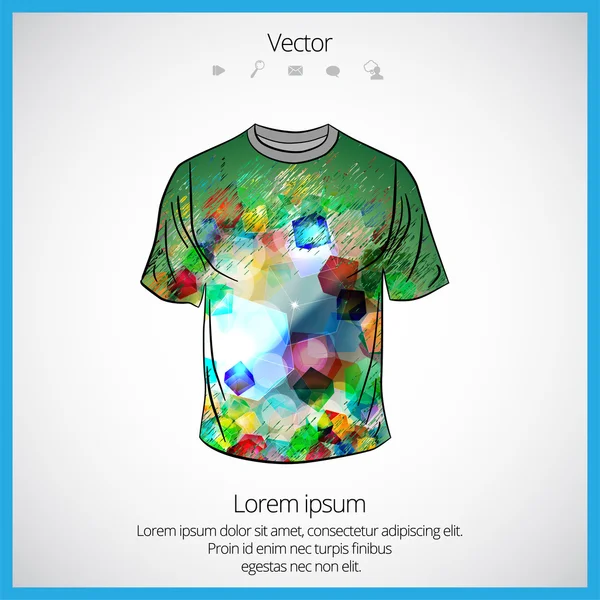 Miehen t-paita suunnittelu — vektorikuva