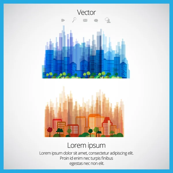 Kreativní městská krajina — Stockový vektor