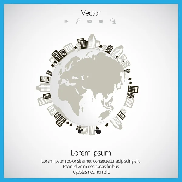 Creative urban landscape — Stock Vector