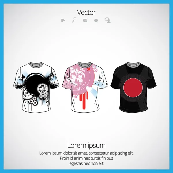 Pánské tričko design — Stockový vektor