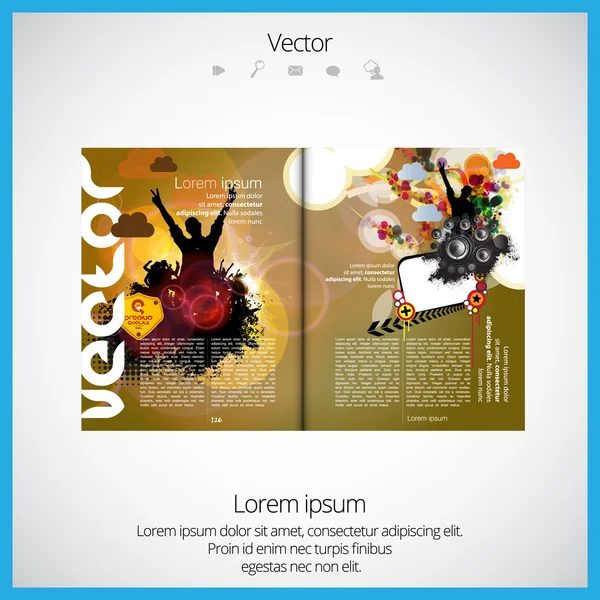 Layout magazine — Stock vektor