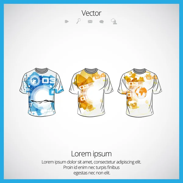 Pánské tričko design — Stockový vektor