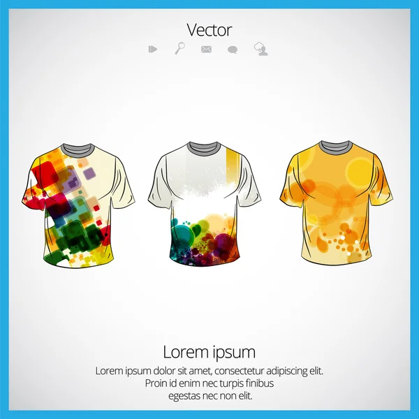 T-shirt homme design — Image vectorielle