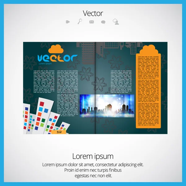 Layout magazine — Stock Vector