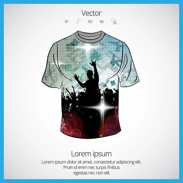 Diseño de la camiseta del hombre — Vector de stock