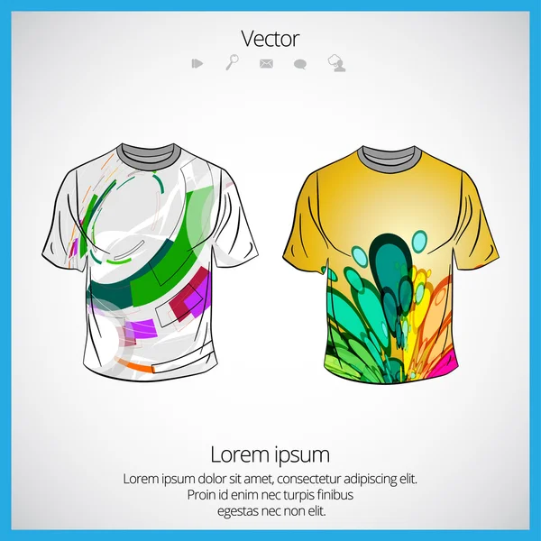 Man's t-shirt design — Stock Vector