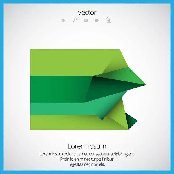 Origami und Polygon geometrischen abstrakten Hintergrund — Stockvektor