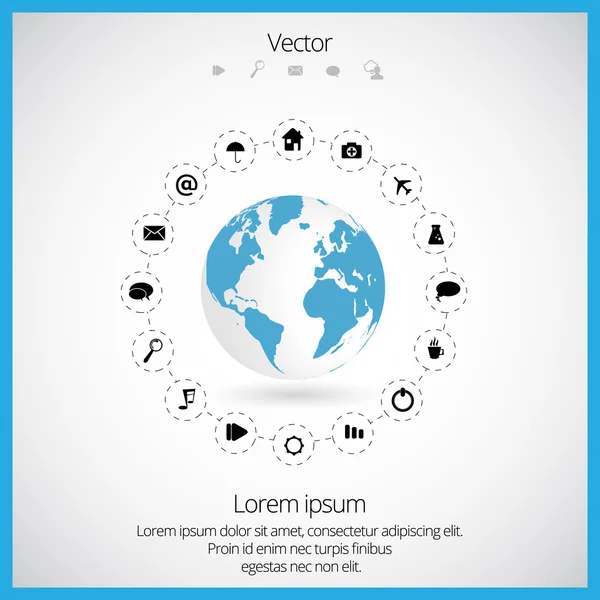 Cloud computing-concept — Stockvector