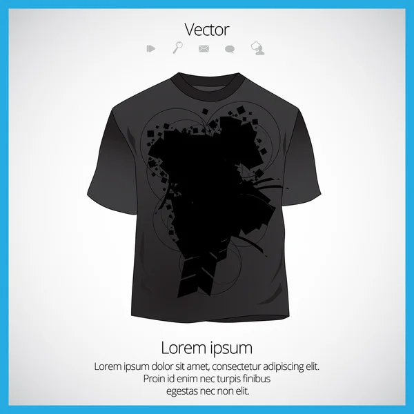 T-Shirt-Design für Männer — Stockvektor