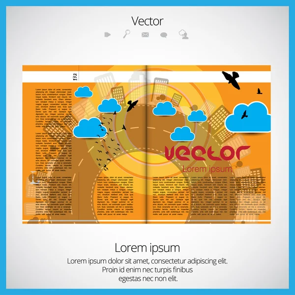 Layout journal — Stock Vector