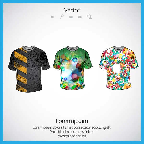 T-shirt homme design — Image vectorielle