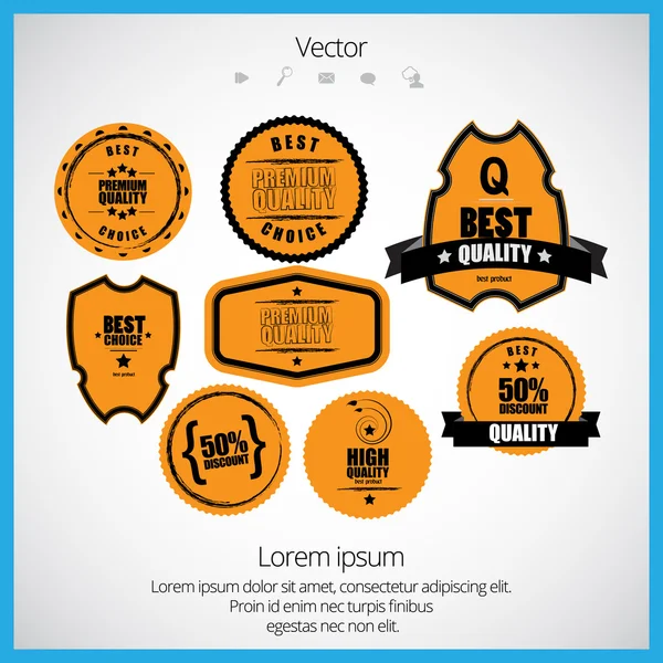 Botão de alta qualidade — Vetor de Stock