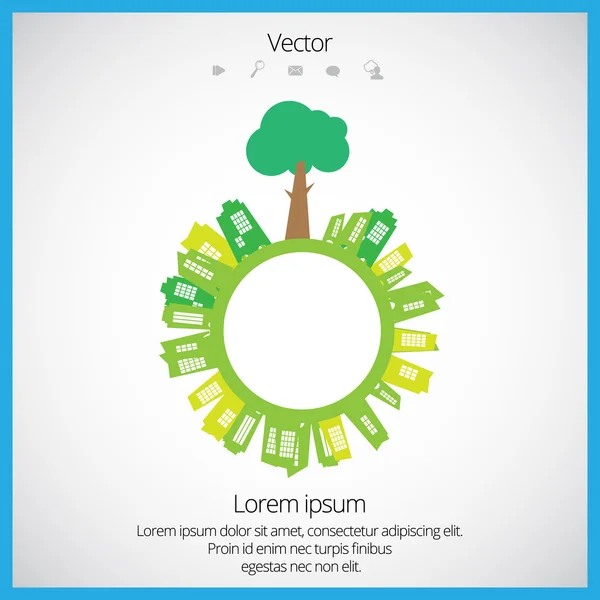 City illustration — Vector de stoc