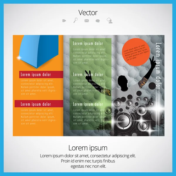 Layout magazine — Stock Vector