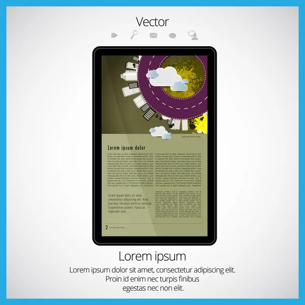 Revista Layout — Vector de stock