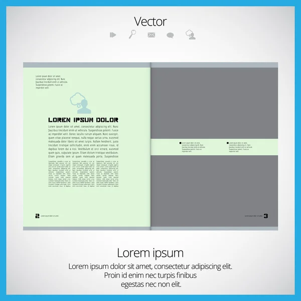 Layout magazine — Stock vektor