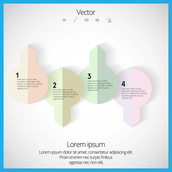 Infographic för årsredovisning — Stock vektor