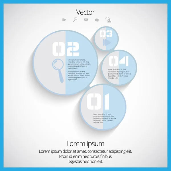 Infografik zum Geschäftsbericht — Stockvektor