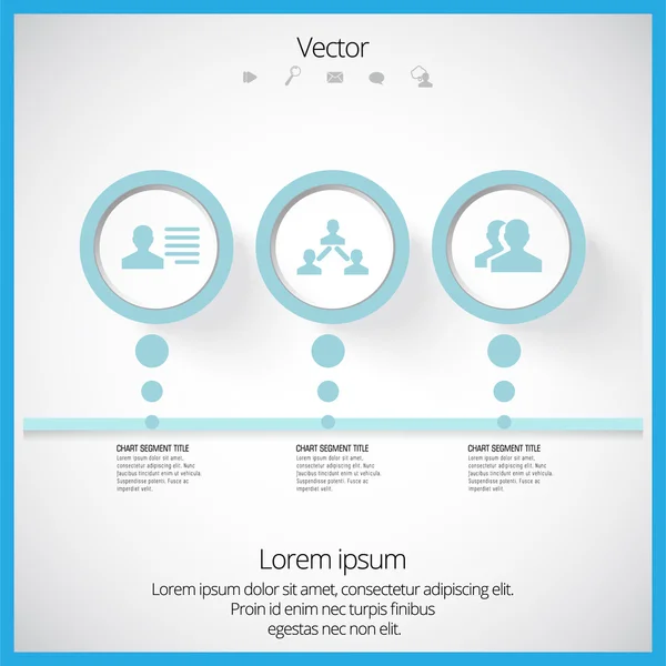 Infographie chronologique — Image vectorielle