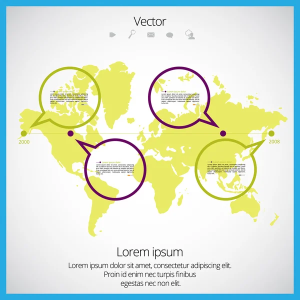 Tidslinje Infografi – stockvektor