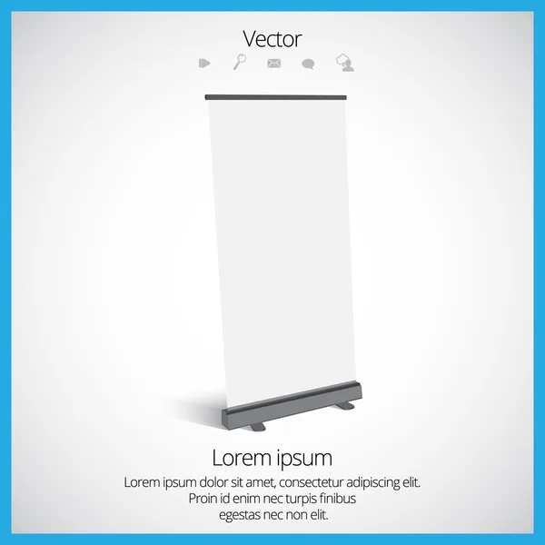 バナーのロールアップ — ストックベクタ