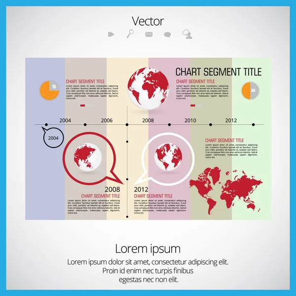 Timeline infographic — Stock Vector