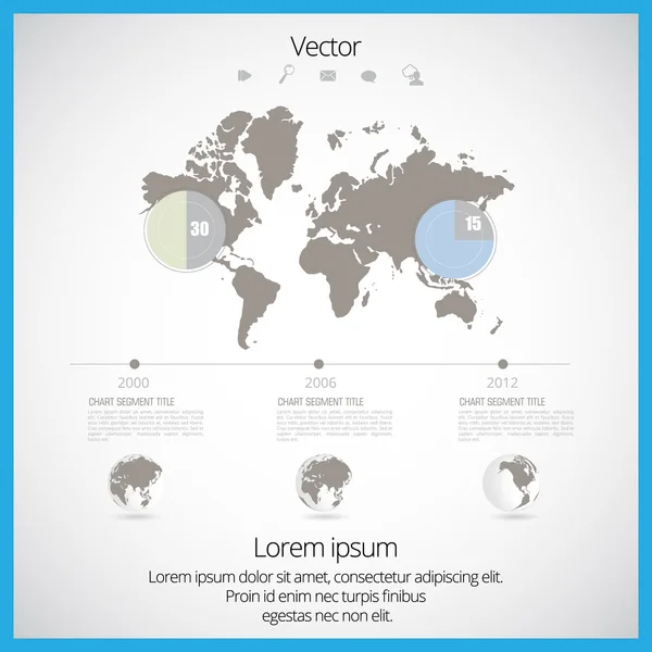 Timeline infographic — Stock Vector