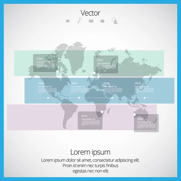 Infographie chronologique — Image vectorielle