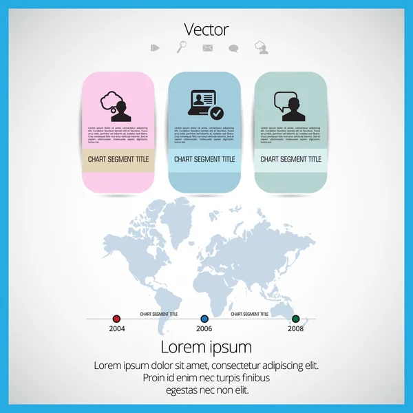 Zeitleiste Infografik — Stockvektor