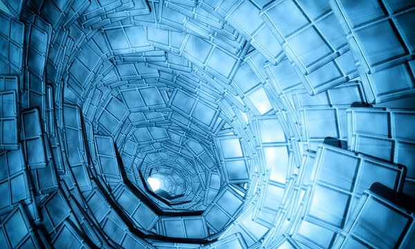 Футуристический фон 3D
