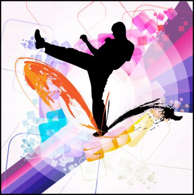Karate illüstrasyon