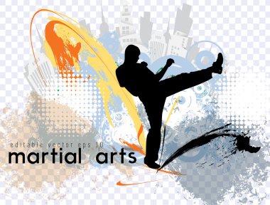 Karate illüstrasyon