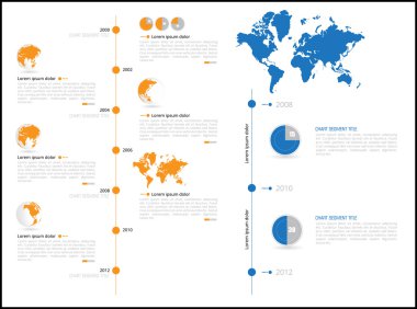 Dünya harita Infographic ile dünya kutsal kişilerin resmi