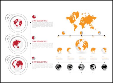 Dünya harita Infographic ile dünya kutsal kişilerin resmi