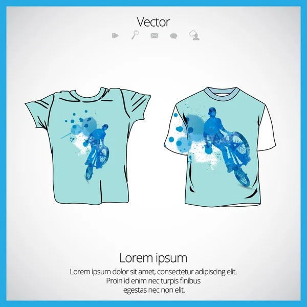 Projeto da t-shirt do homem — Vetor de Stock