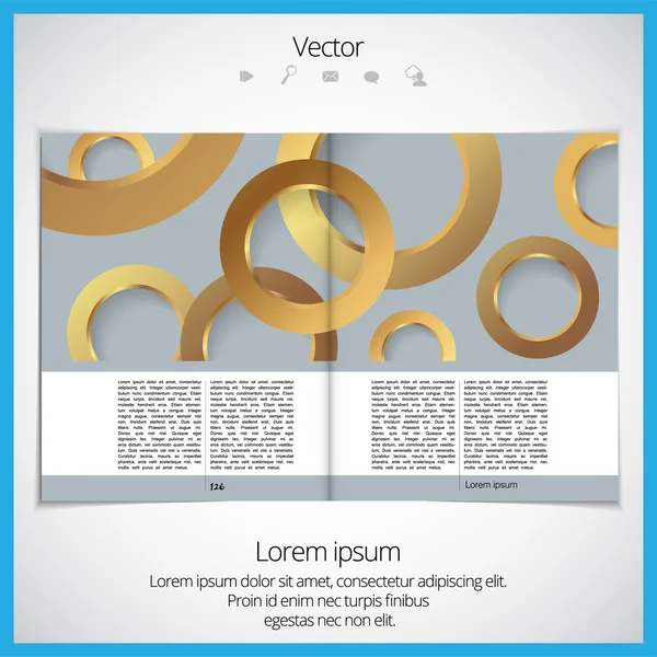 Revista Layout — Vector de stock