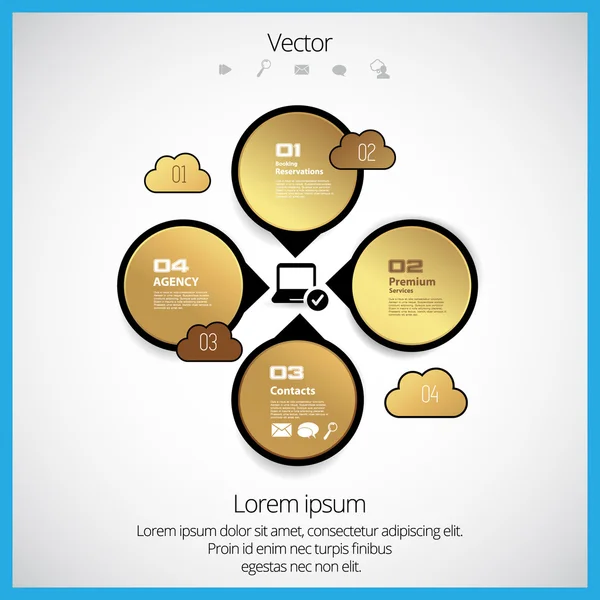 Infographic voor jaarverslag — Stockvector