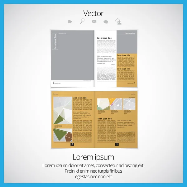 Layout-Magazin — Stockvektor