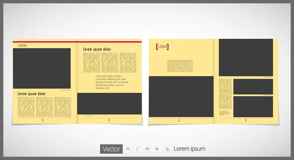 Brochure print template design — Stock Vector